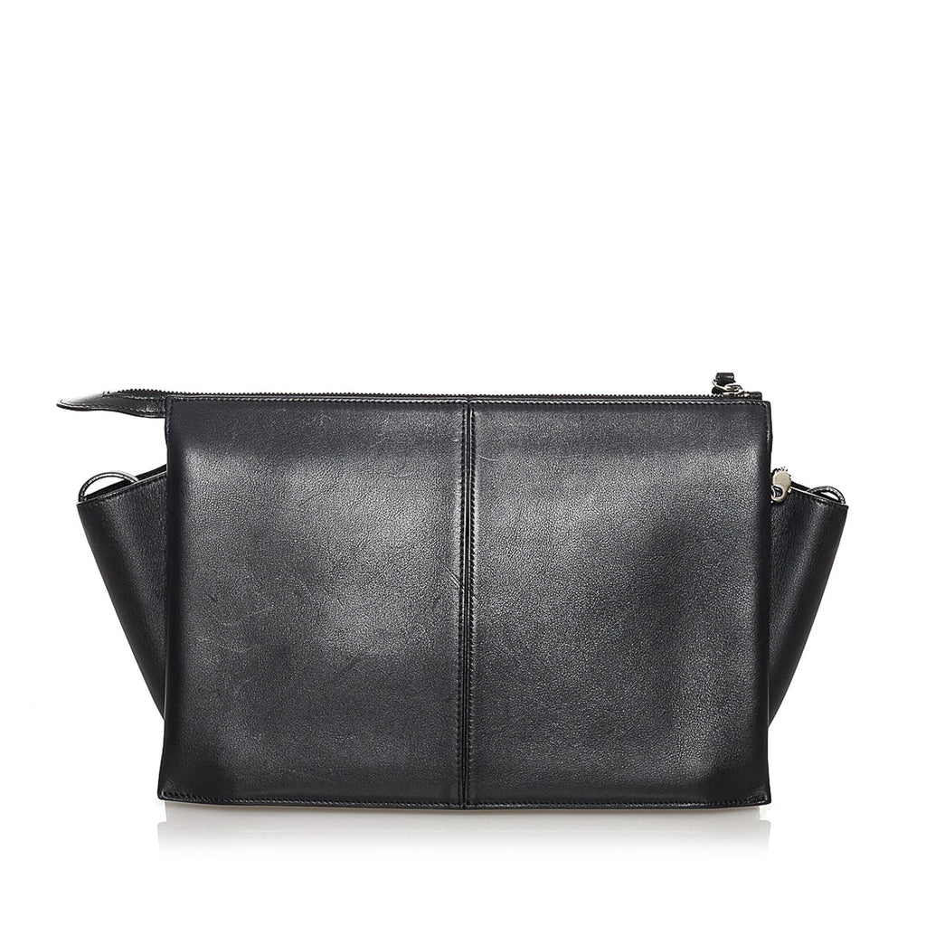 Celine Trifold Leather Crossbody Bag (SHG-31157)