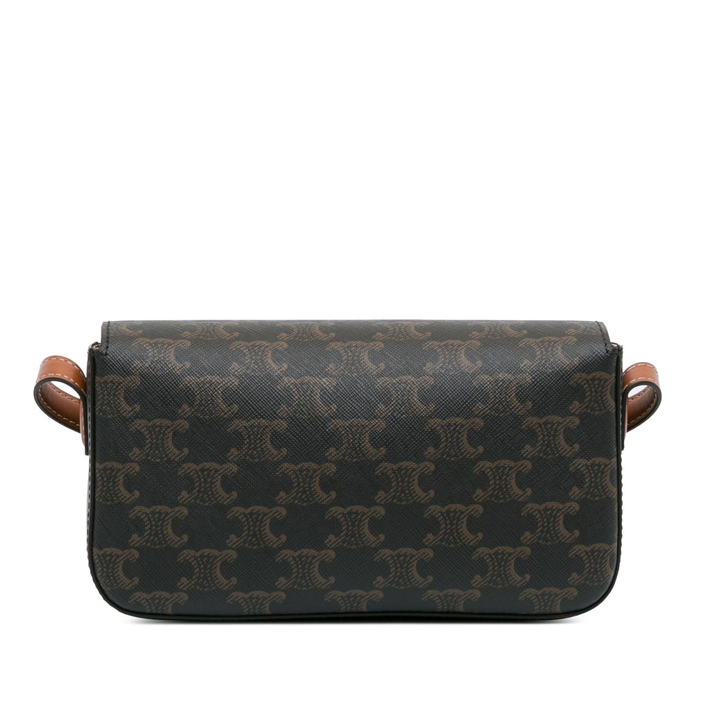 Celine Triomphe Calfskin Claude Shoulder Bag (SHG-bdLDog)