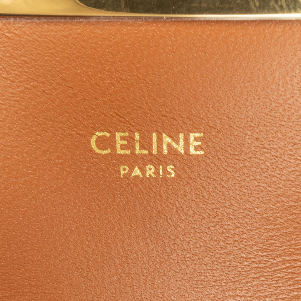 Celine Triomphe Calfskin Claude Shoulder Bag (SHG-bdLDog)