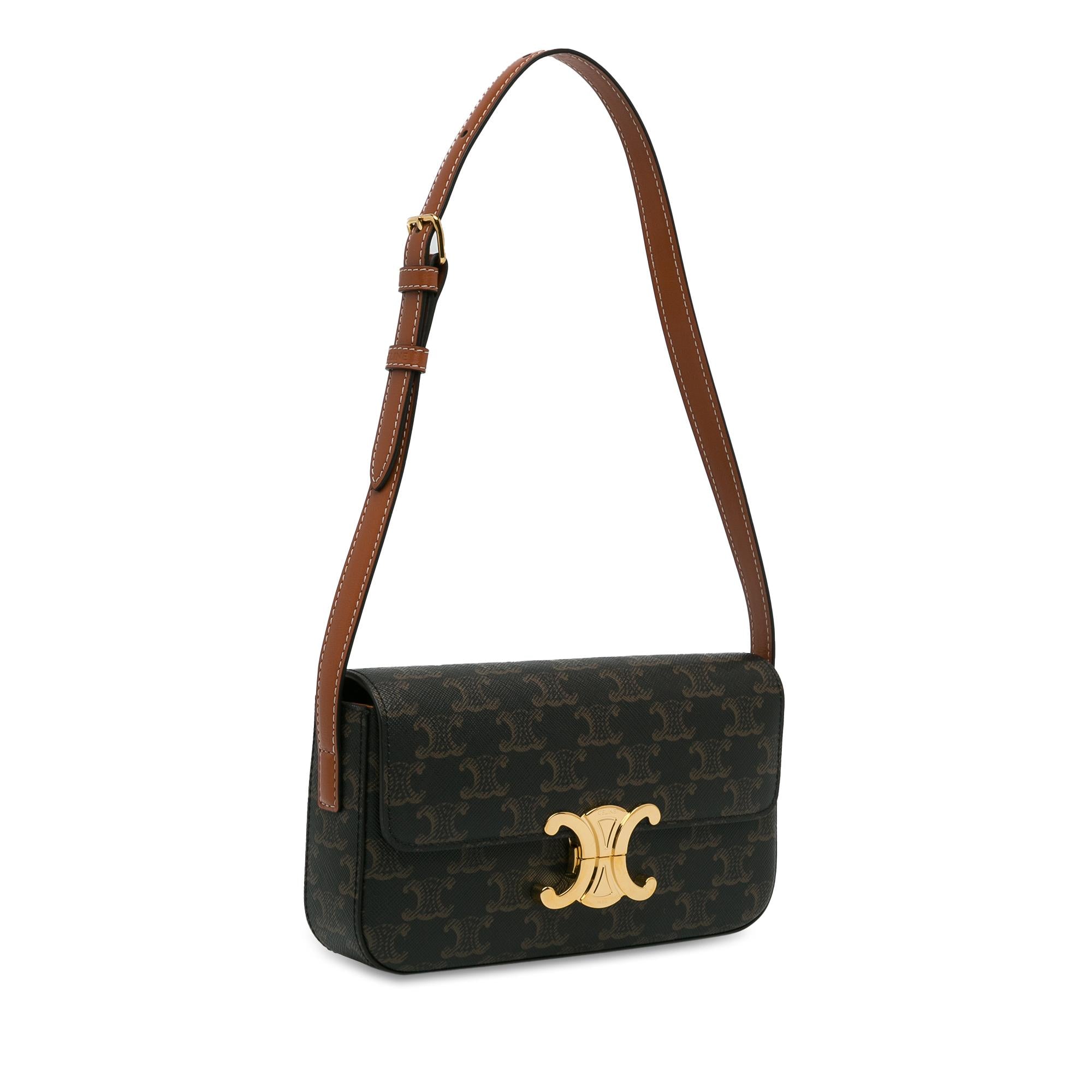 Celine Triomphe Claude Shoulder Bag (SHG-3lPywQ)
