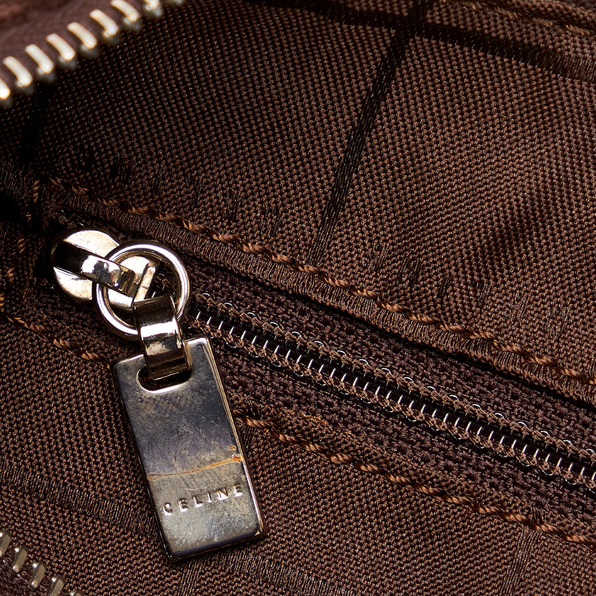 Celine Vintage Barrel Bag Embossed Suede Medium (SHG-Y8CjZx)