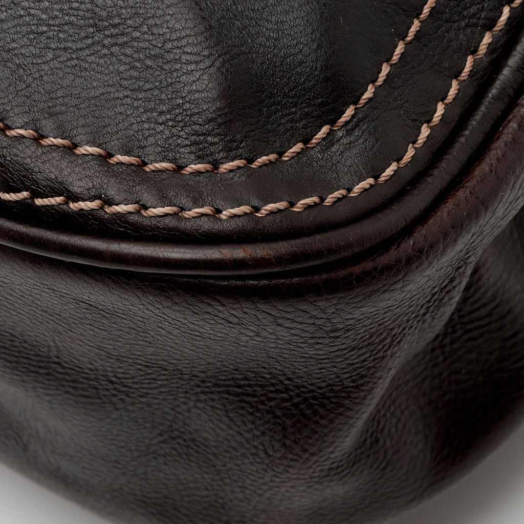 Celine Vintage Leather Buckle Shoulder Bag (SHF-2mqWEo)