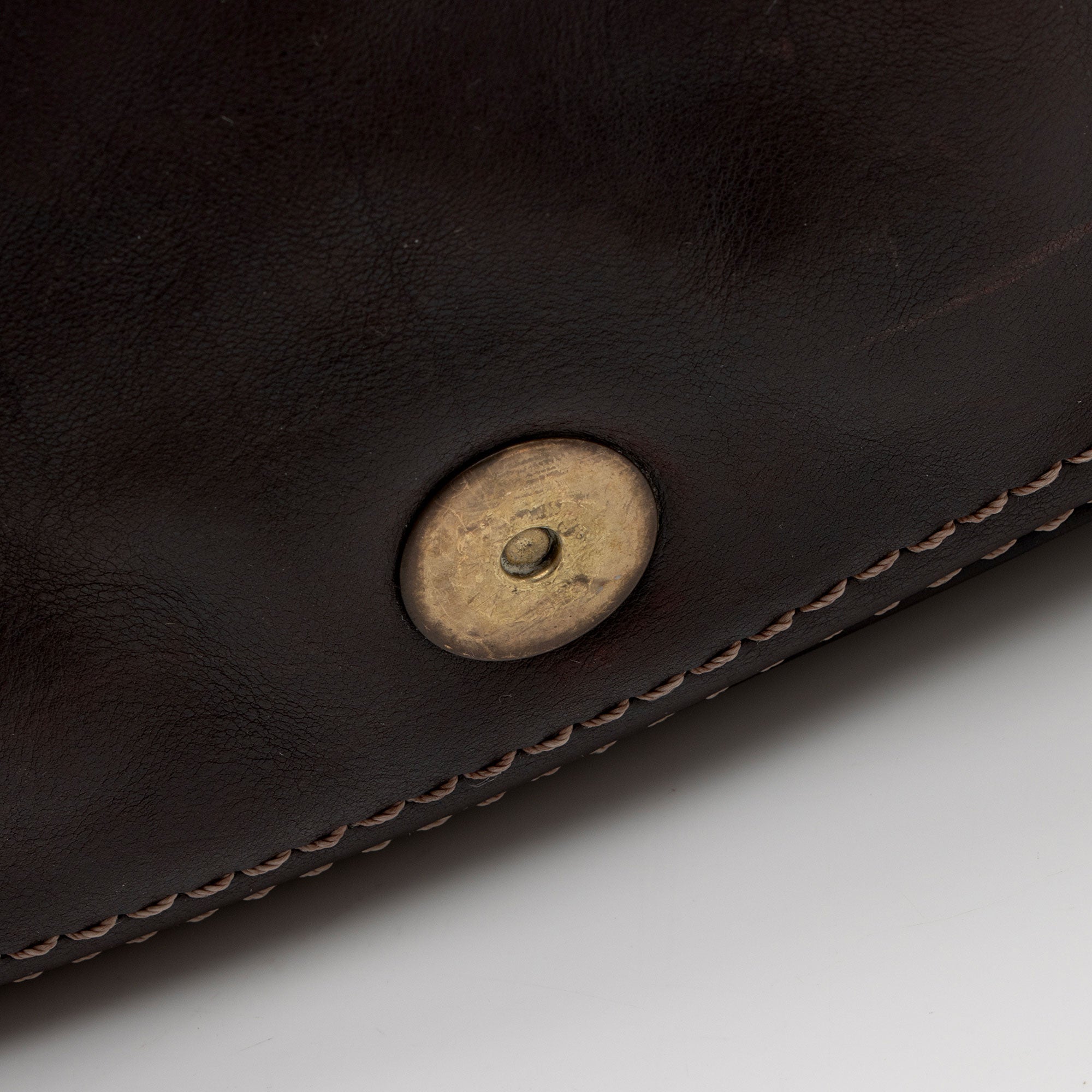Celine Vintage Leather Buckle Shoulder Bag (SHF-2mqWEo)