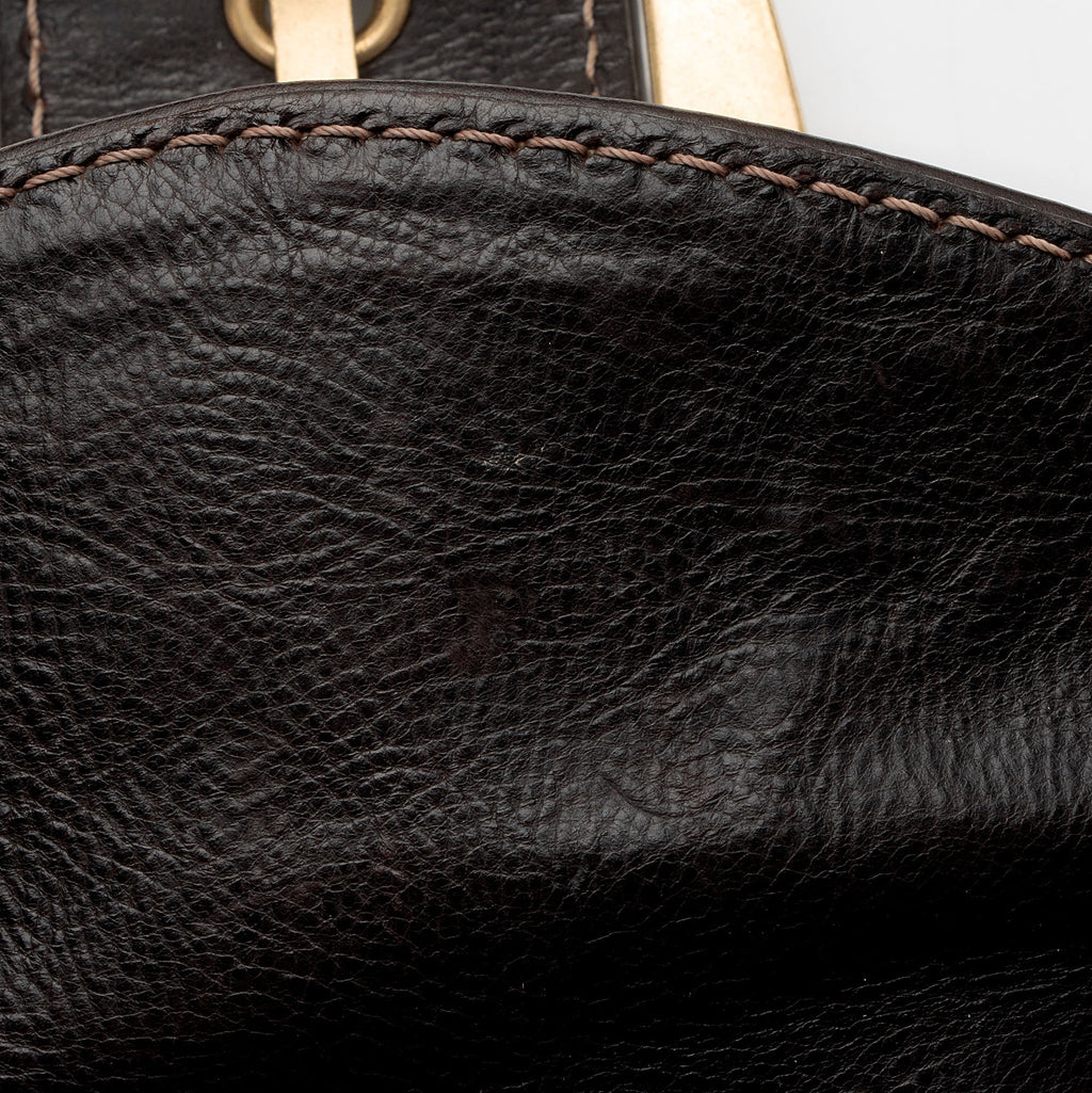 Celine Vintage Leather Buckle Shoulder Bag (SHF-2mqWEo)