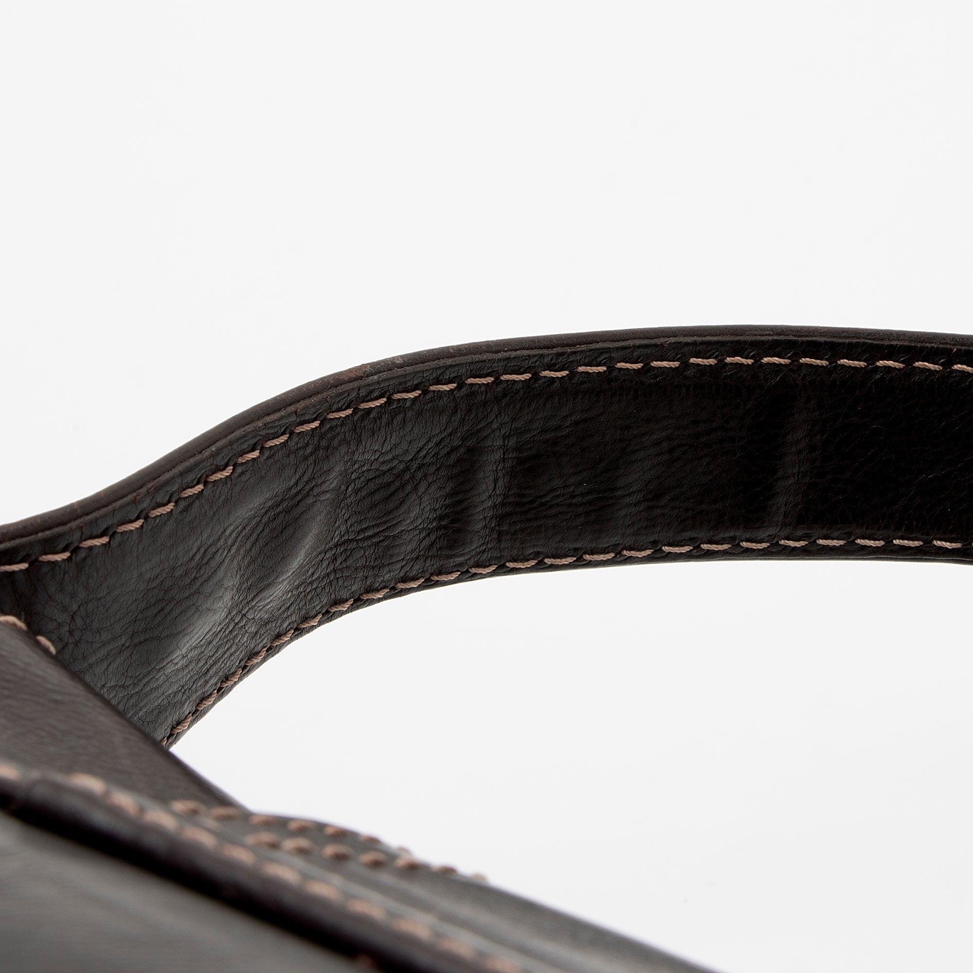 Celine Vintage Leather Buckle Shoulder Bag (SHF-2mqWEo)