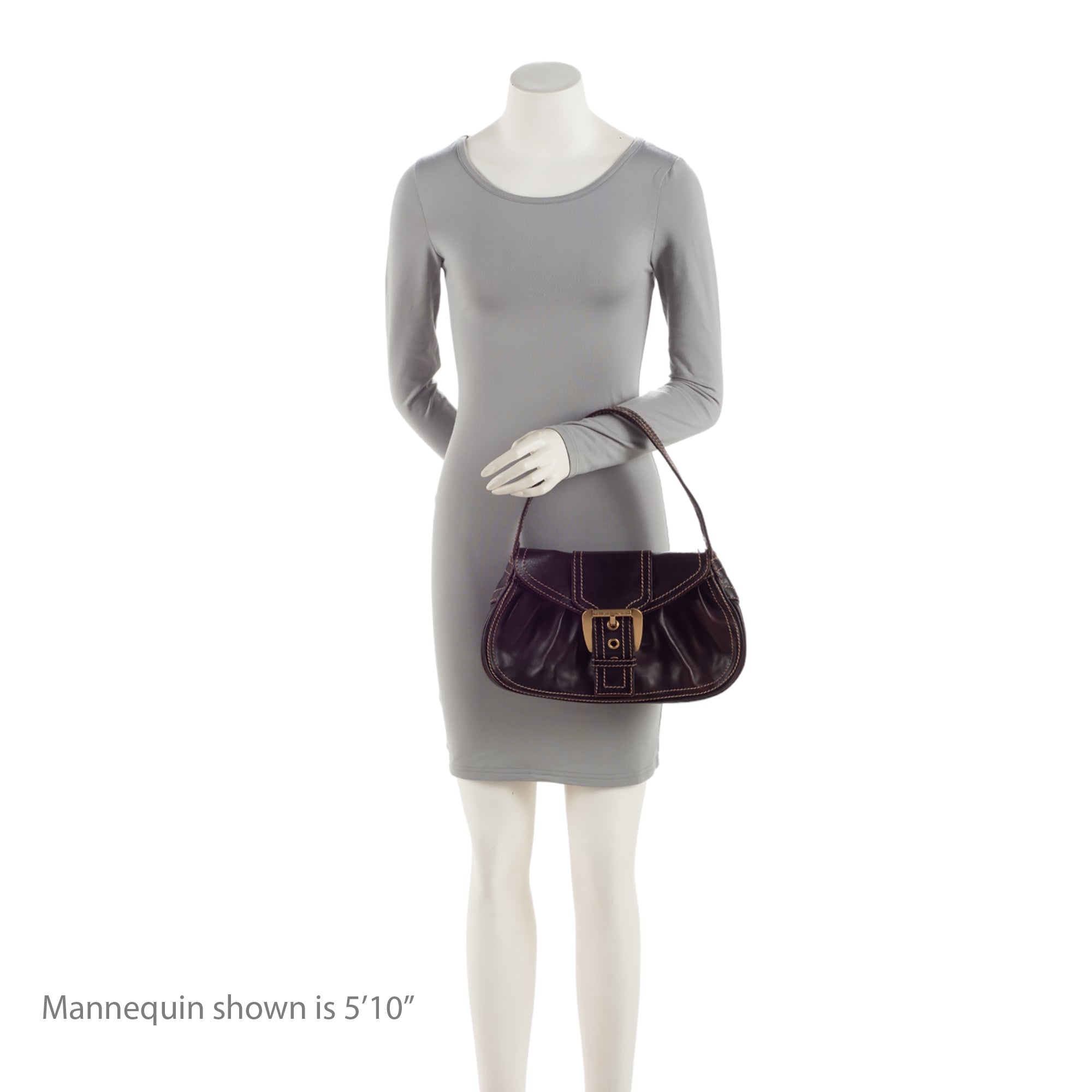 Celine Vintage Leather Buckle Shoulder Bag (SHF-2mqWEo)