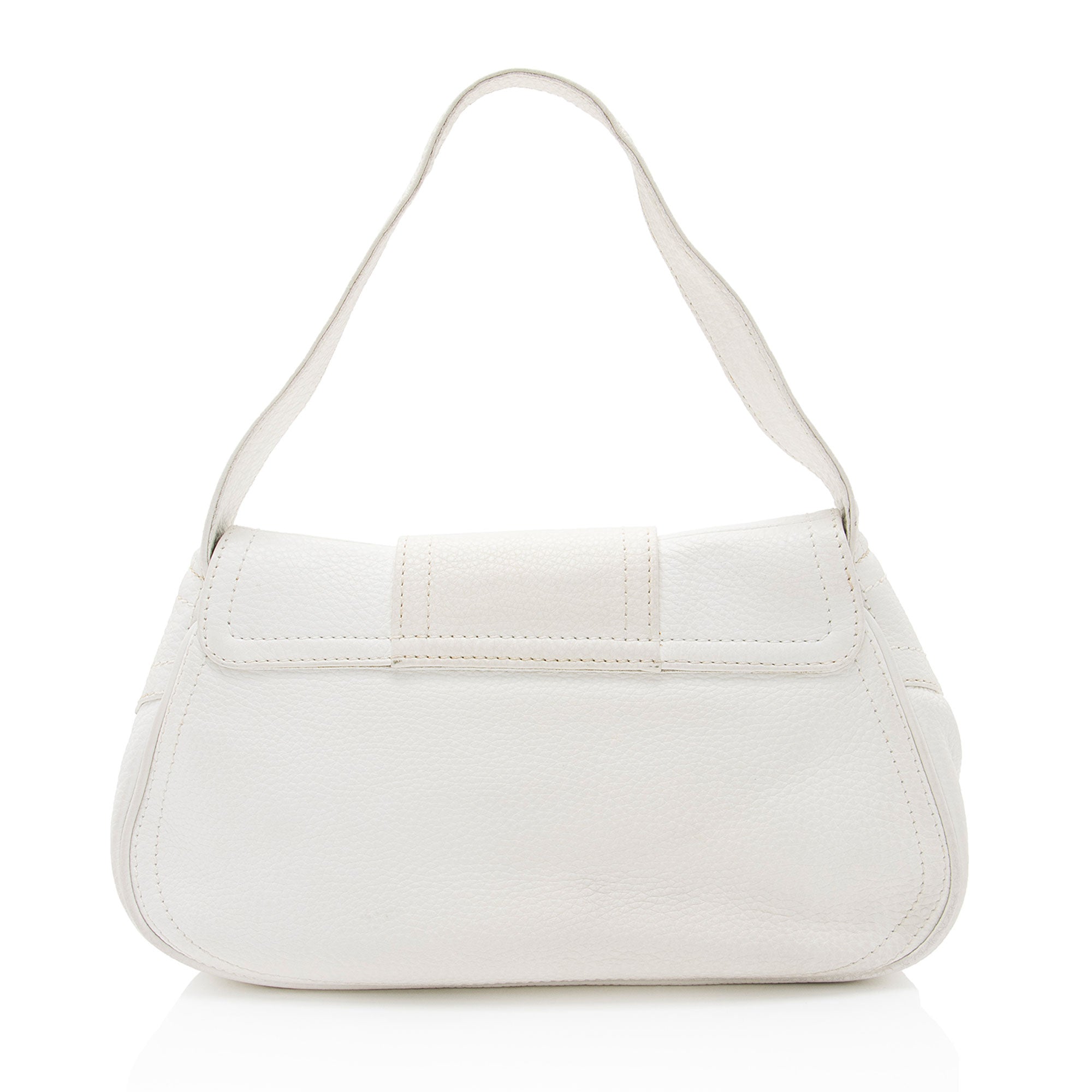 Celine Vintage Leather Buckle Shoulder Bag (SHF-Eqi2Xs)