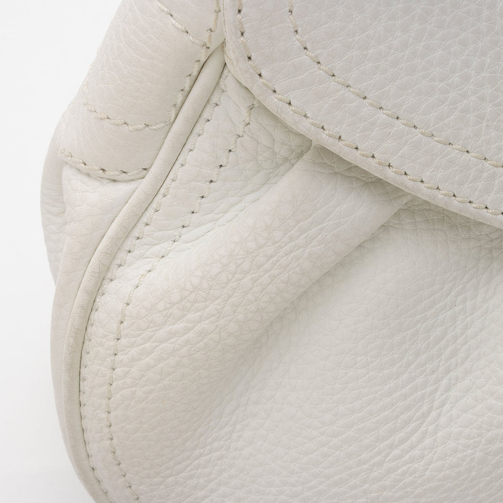 Celine Vintage Leather Buckle Shoulder Bag (SHF-Eqi2Xs)