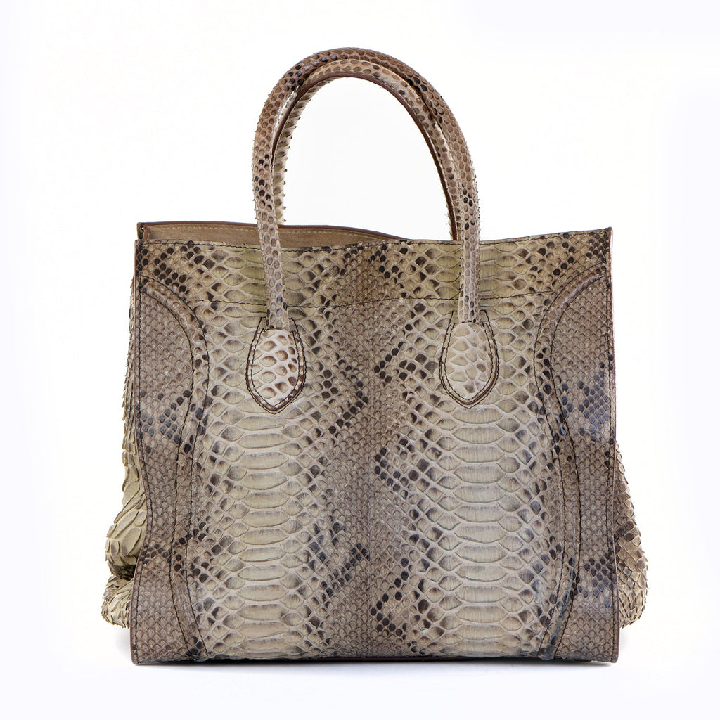 Large Snakeskin Phantom Tote
