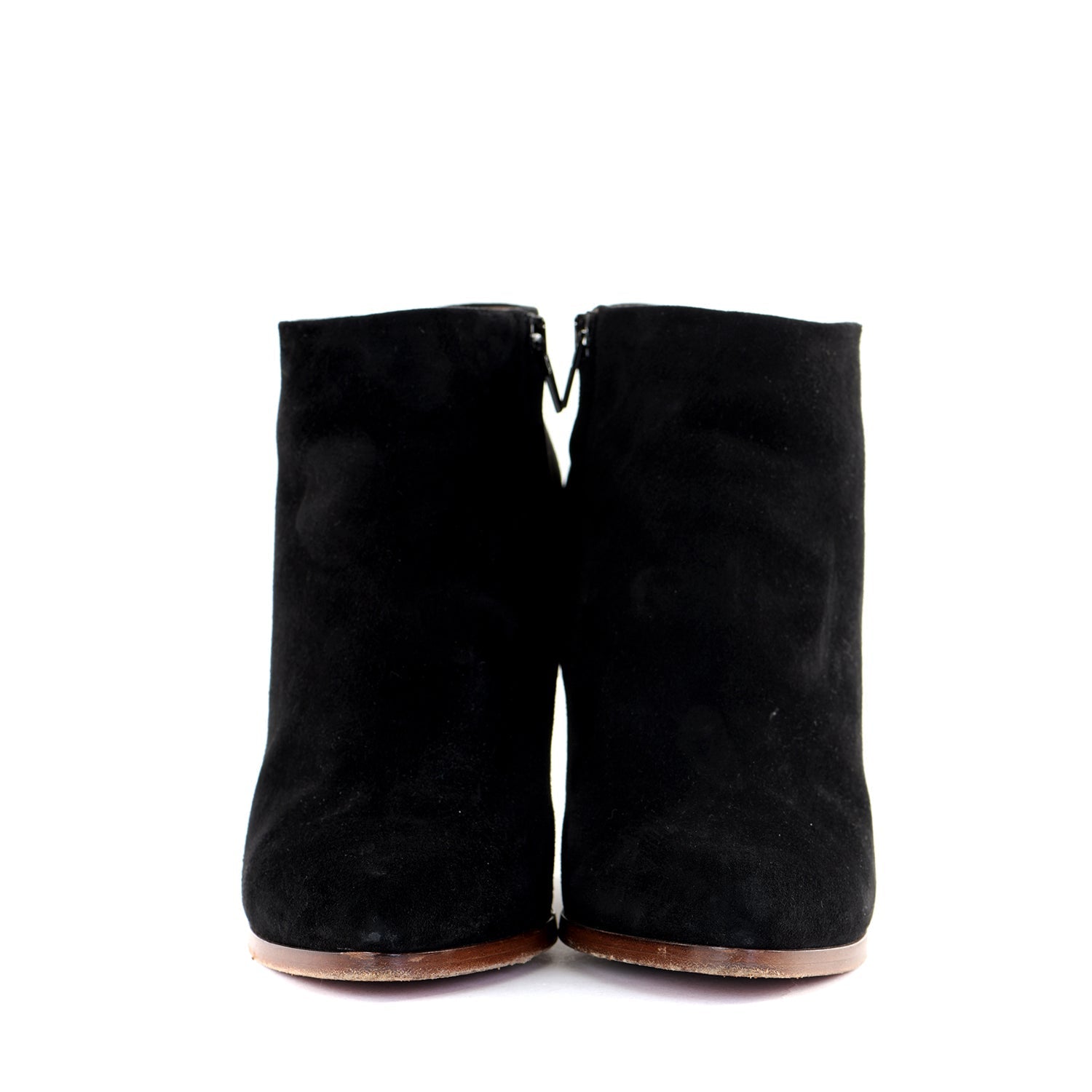 Black Suede Wedge Boots