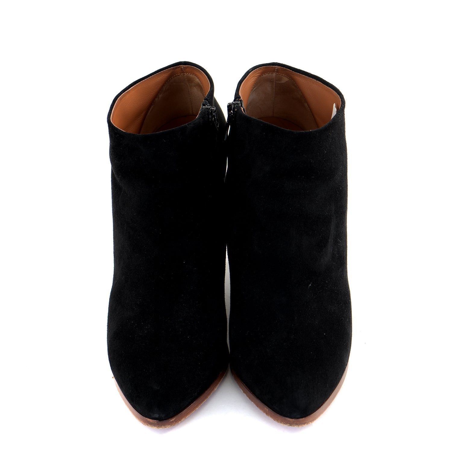Black Suede Wedge Boots