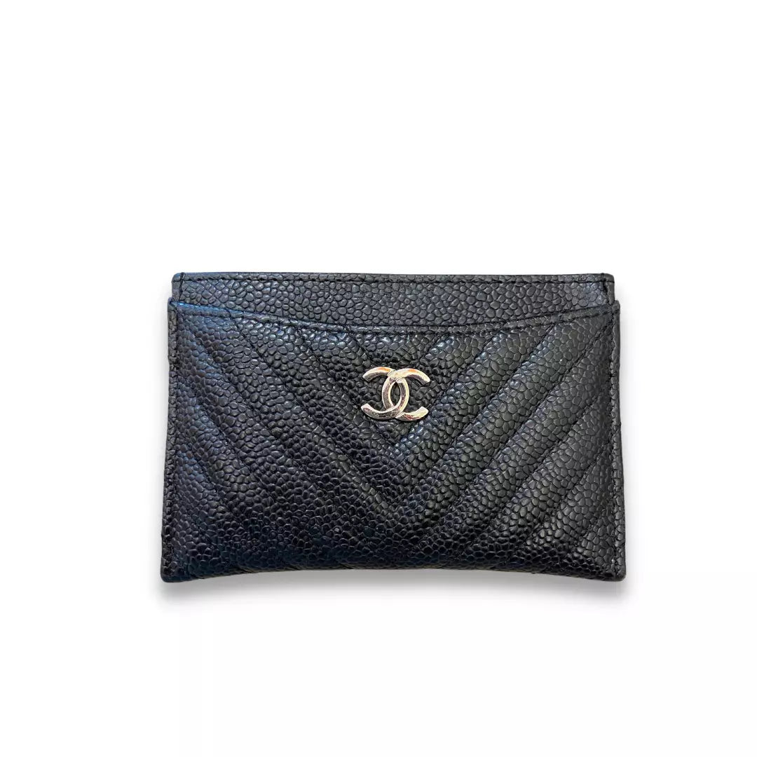 CHANEL BLACK CLASSIC CARD HOLDER