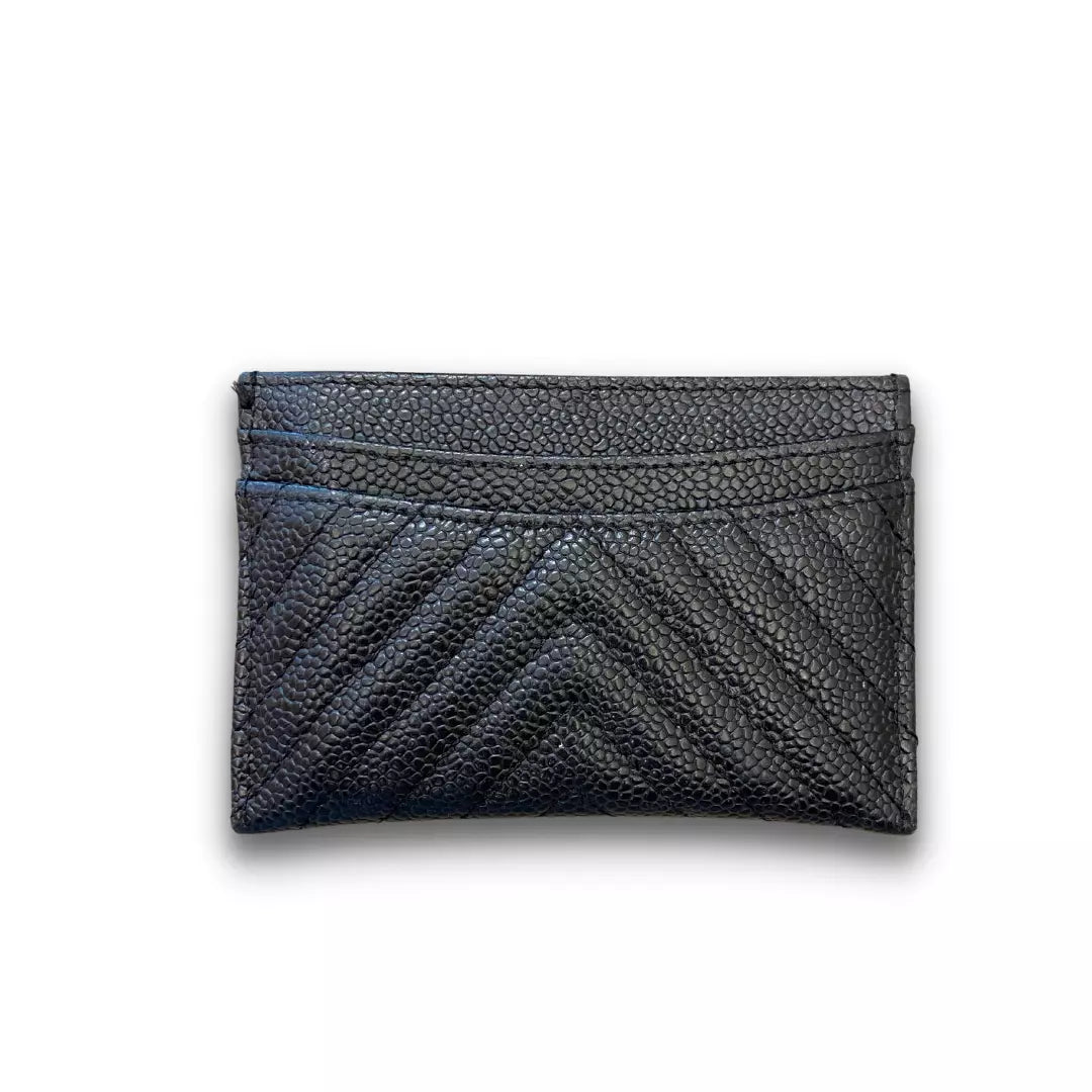 CHANEL BLACK CLASSIC CARD HOLDER