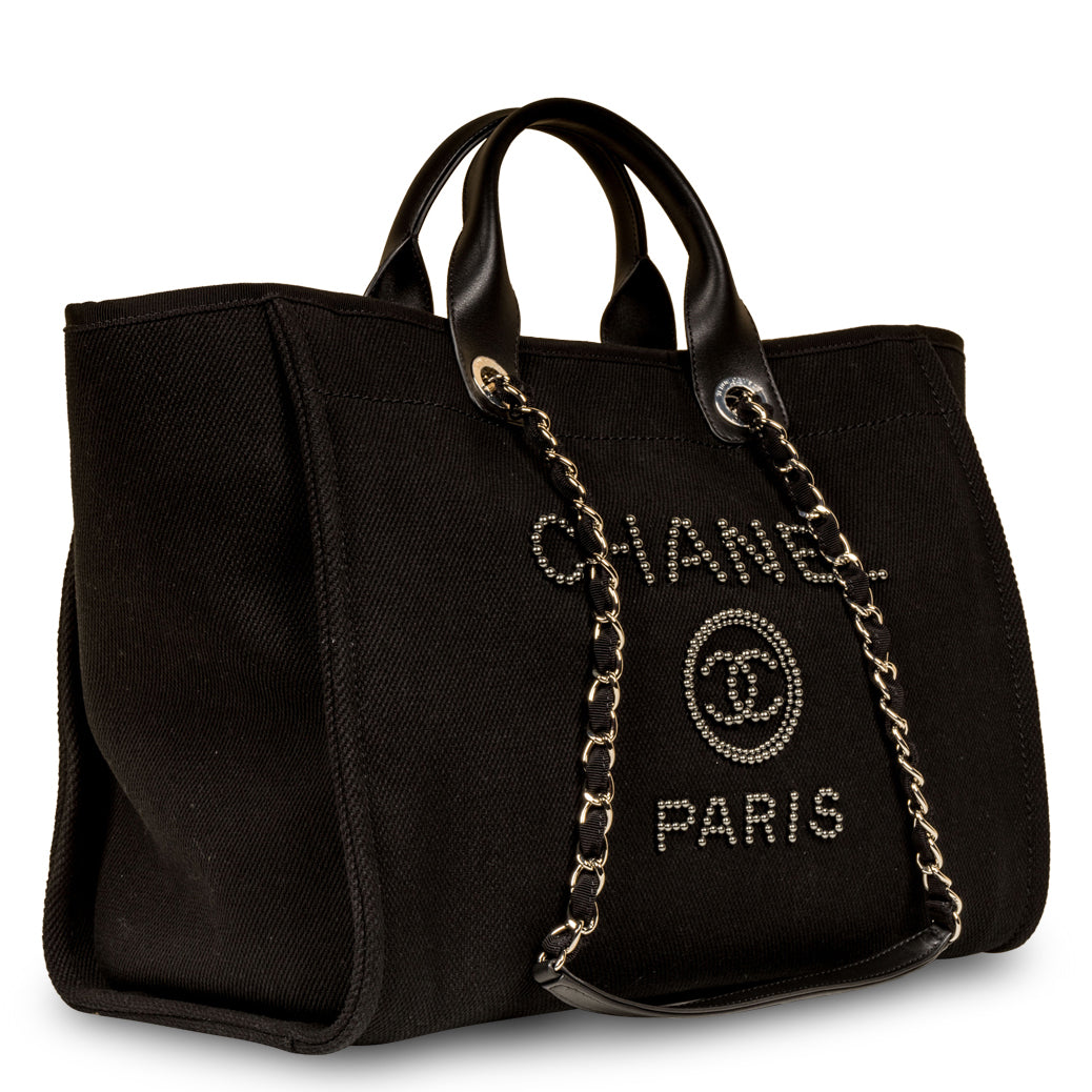 Chanel Studded Deauville Tote