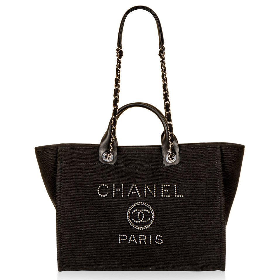Chanel Studded Deauville Tote