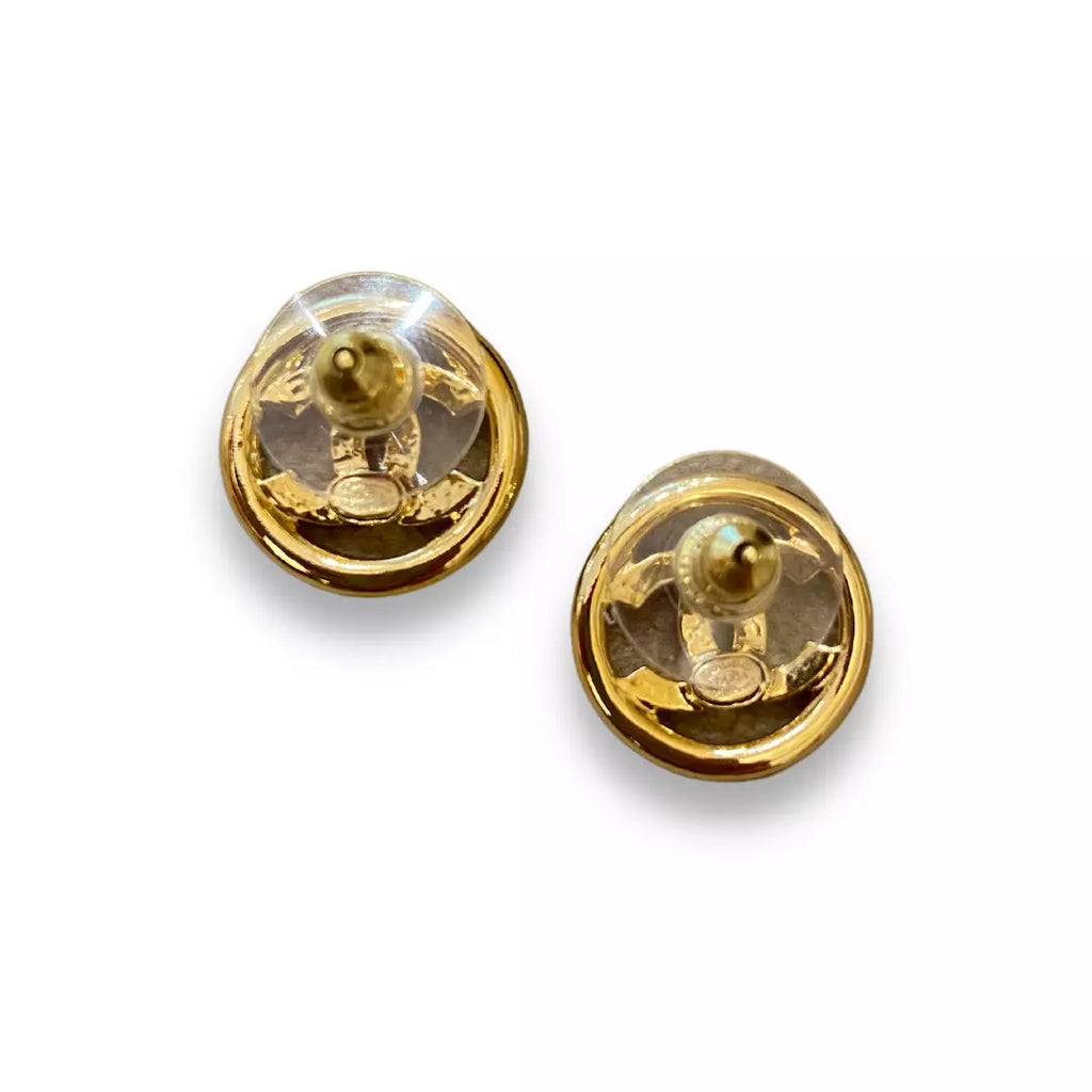 CHANEL GOLD CC EARRINGS