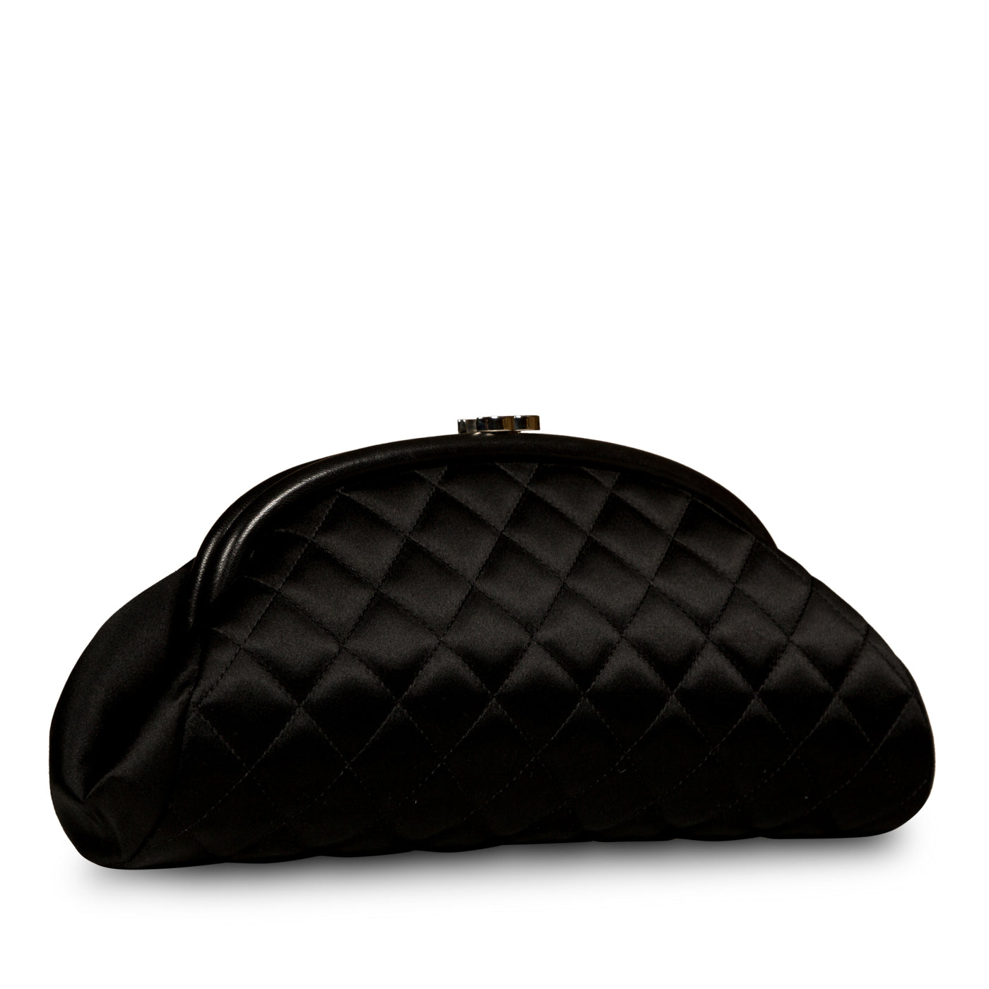 Chanel Timeless Satin Half Moon Clutch