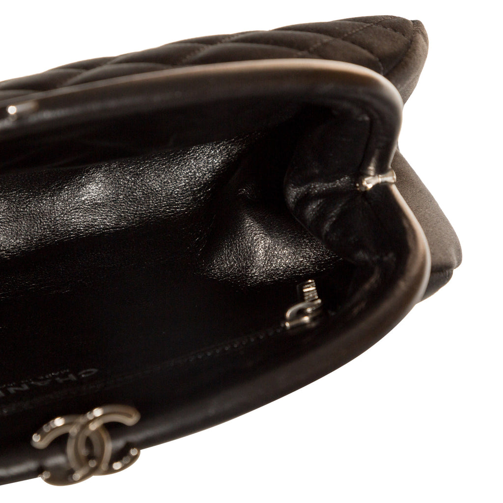 Chanel Timeless Satin Half Moon Clutch