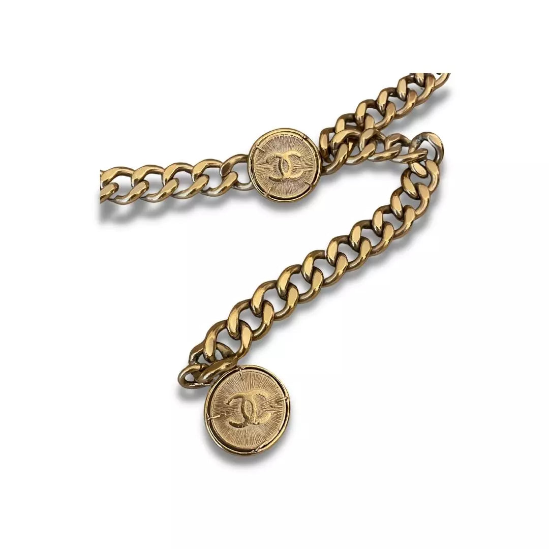 CHANEL ICONIC MEDALLION CHAIN BELT