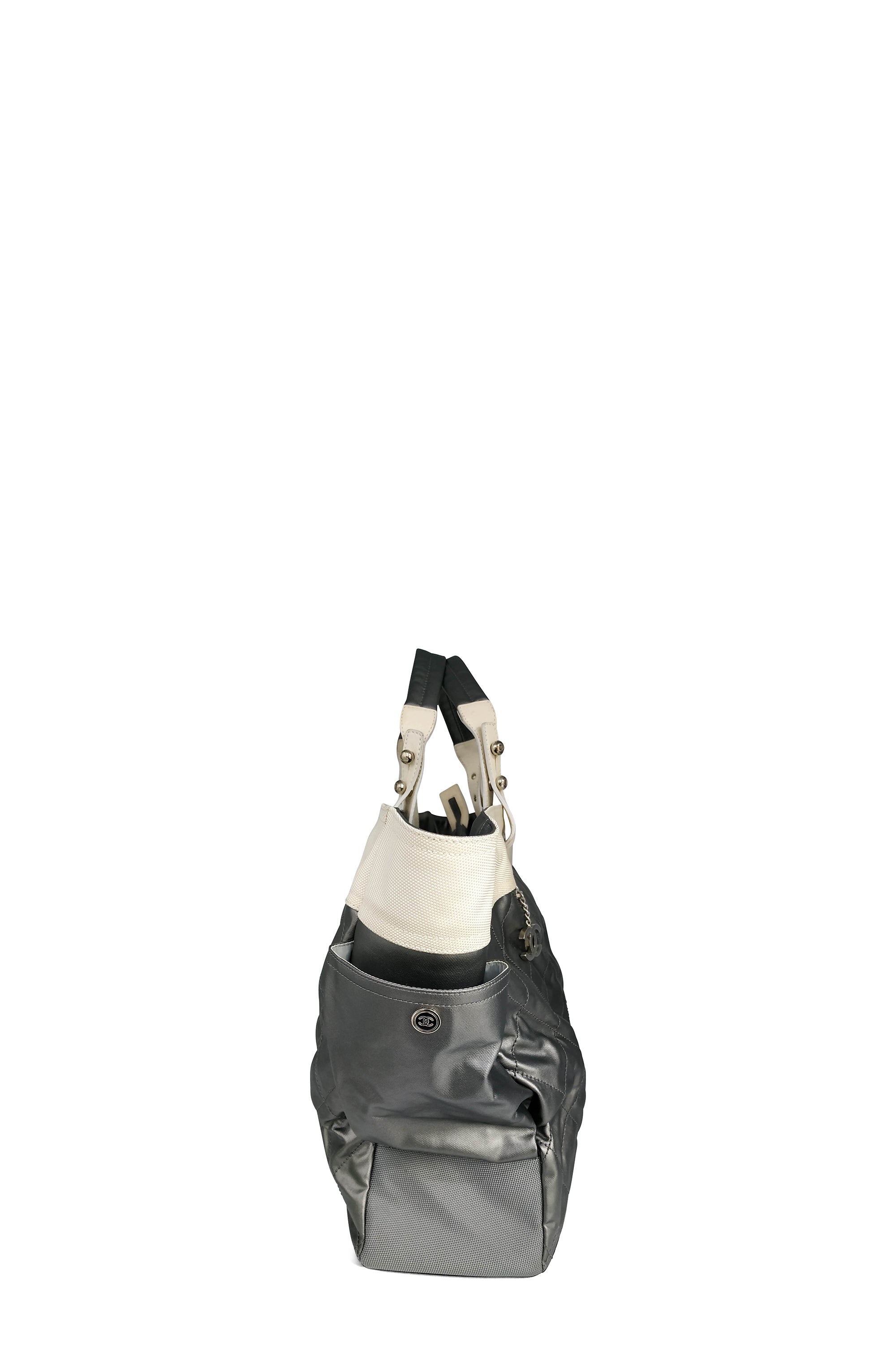 Large Paris-Biarritz Tote Off White Grey