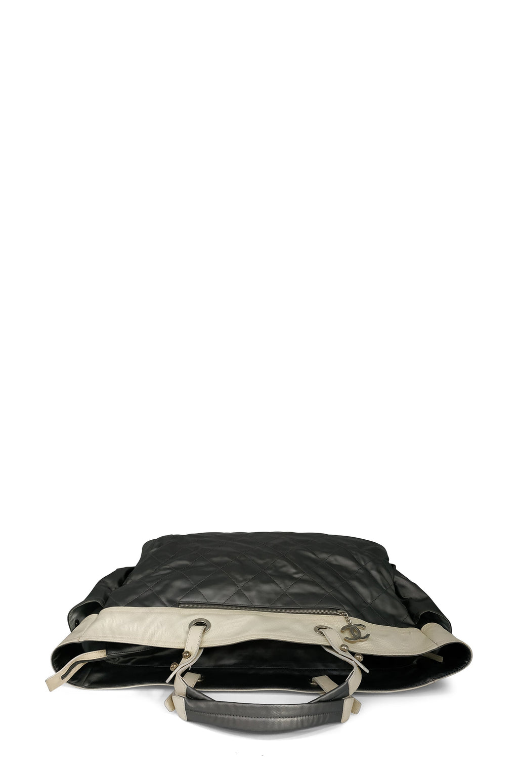 Large Paris-Biarritz Tote Off White Grey