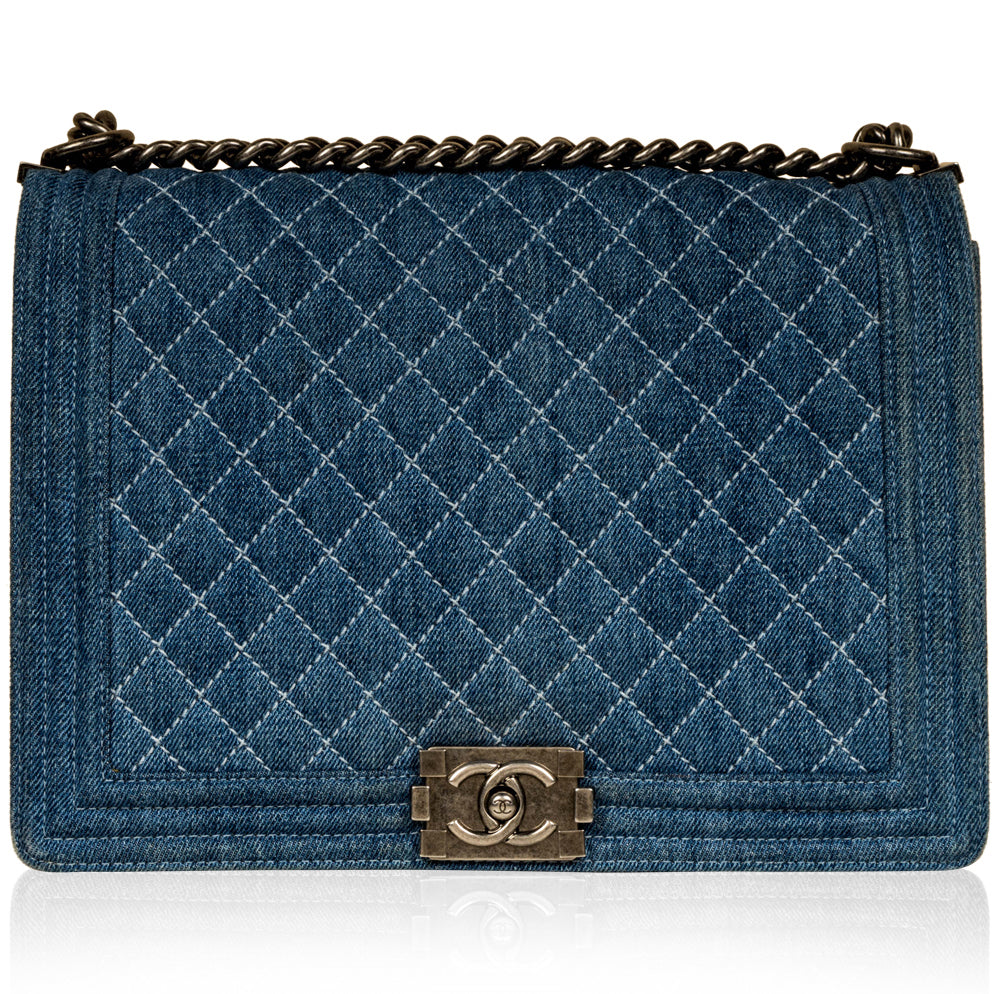 Chanel Boy Bag - Large - Denim