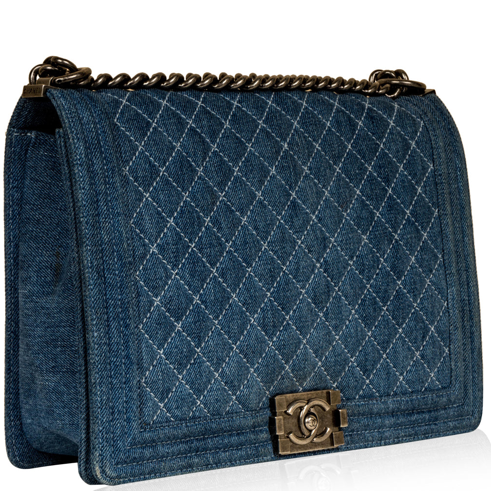 Chanel Boy Bag - Large - Denim