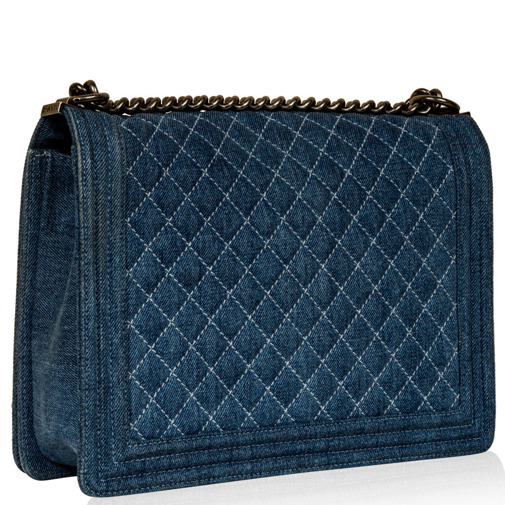 Chanel Boy Bag - Large - Denim