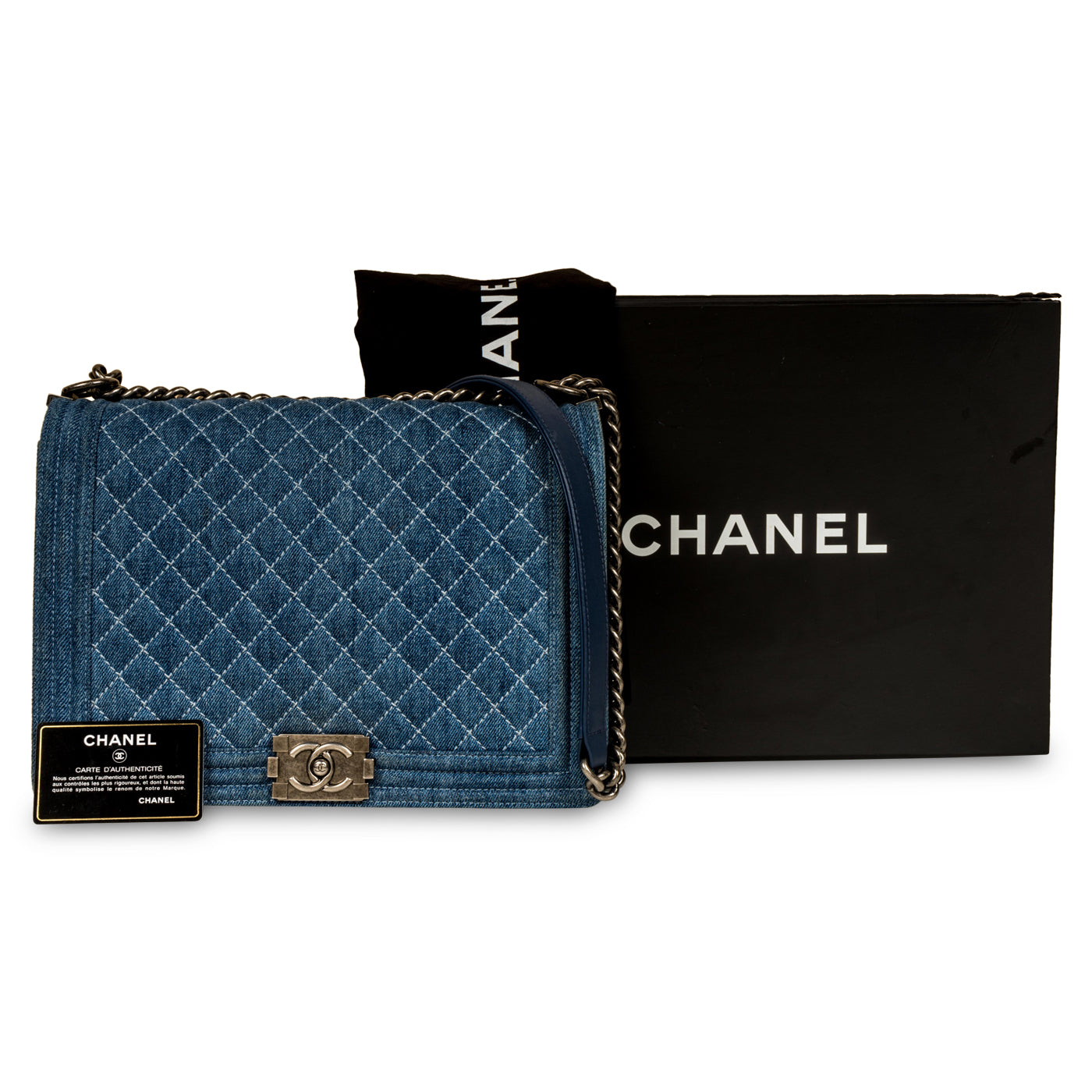 Chanel Boy Bag - Large - Denim