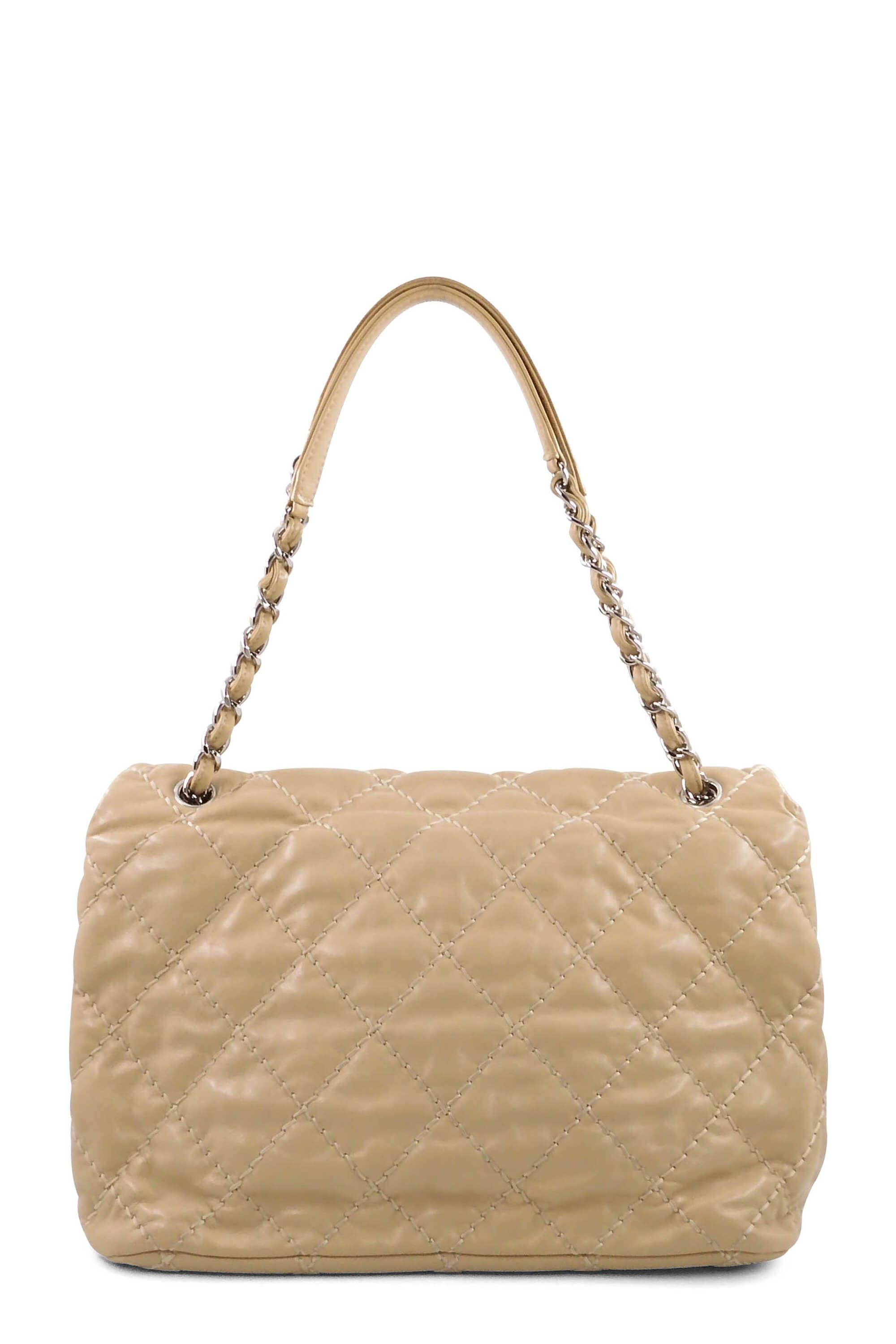 Love Me Tender Medium Flap Bag Beige