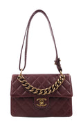 Medium Retro Class Flap Bag Maroon