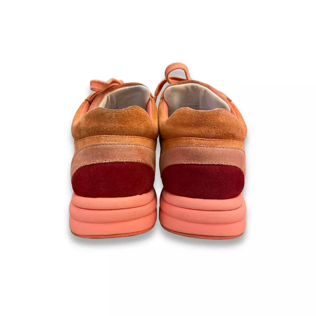 CHANEL ORANGE NEON SNEAKERS