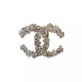 CHANEL PEARL CRYSTAL FLOWER CC BROOCH