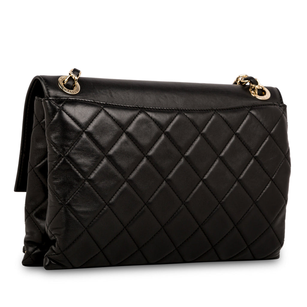 Chanel Retro Label Quilted Shoulder Bag