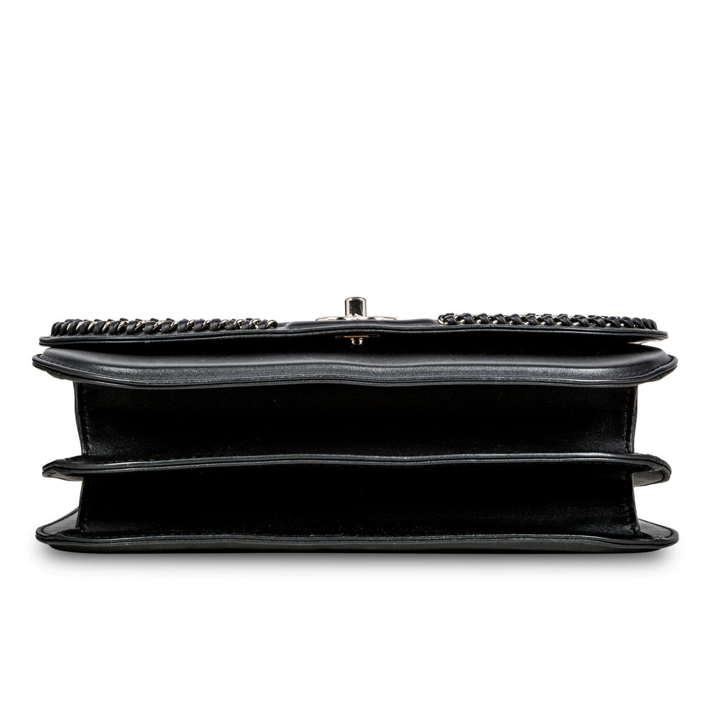 Large Braided Chic Flap Bag