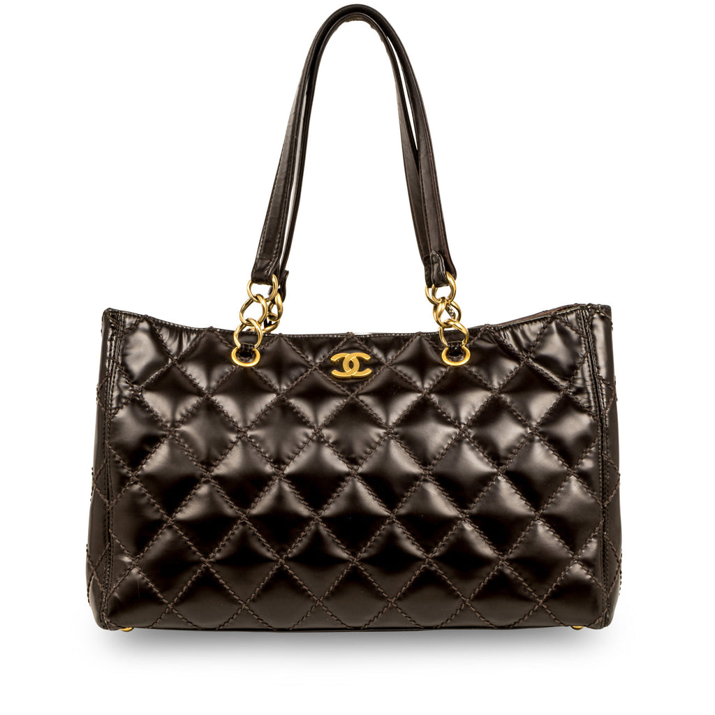 Vintage Quilted Shopping Tote