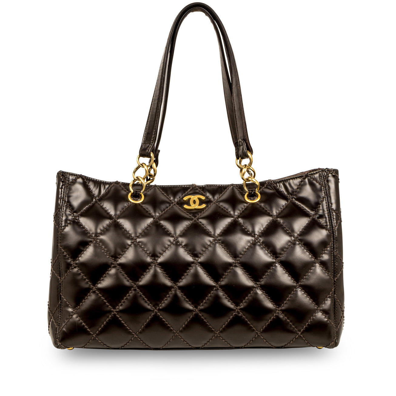 Vintage Quilted Shopping Tote
