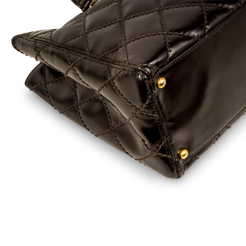 Vintage Quilted Shopping Tote