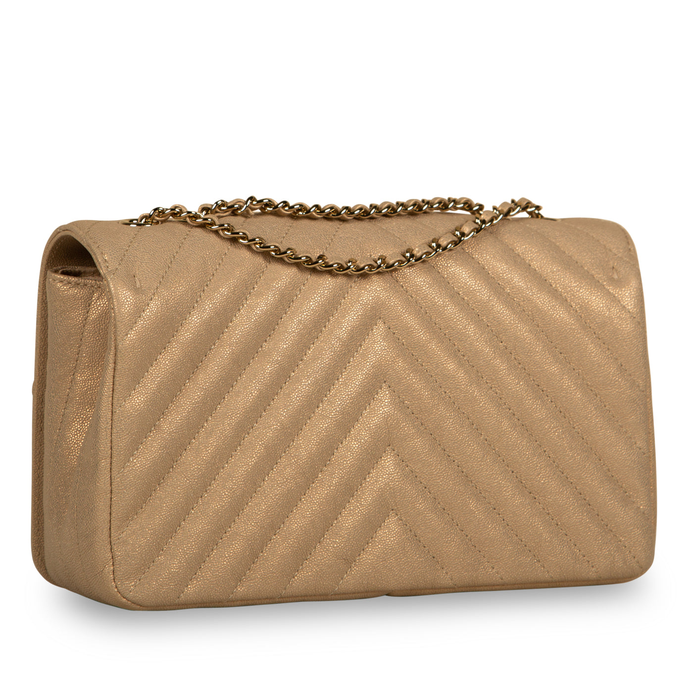 Chanel Iridescent Chevron Statement Flap Bag
