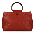 Chanel Vintage Tortoise Shell Top Handle