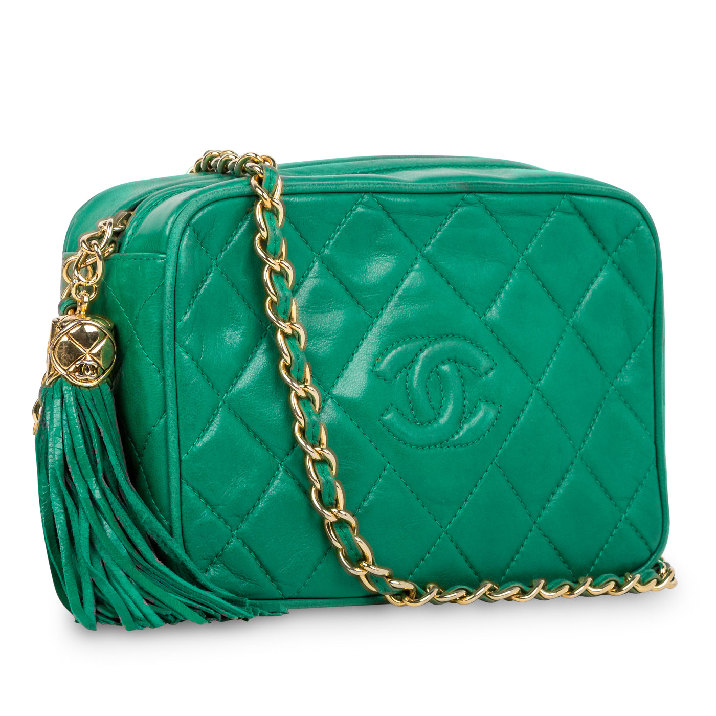 Vintage Lambskin Tassel Bag