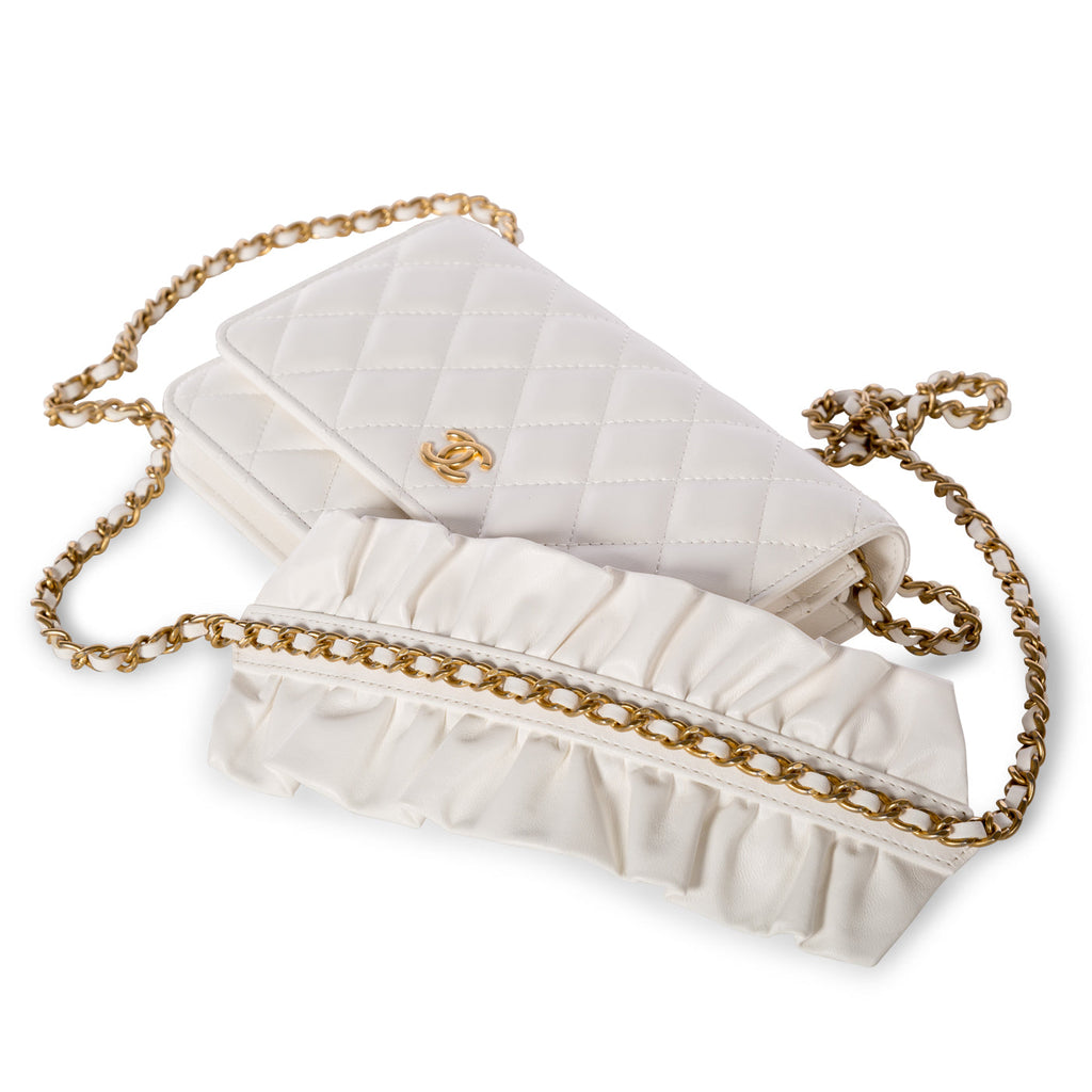 Fringed Wallet on Chain - Lambskin