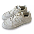 CHANEL WHITE CC SNEAKERS