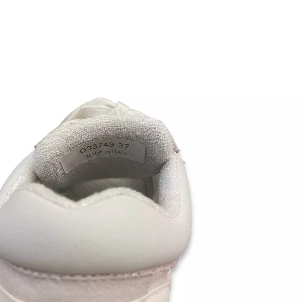 CHANEL WHITE SUEDE CALFSKIN CC SNEAKERS
