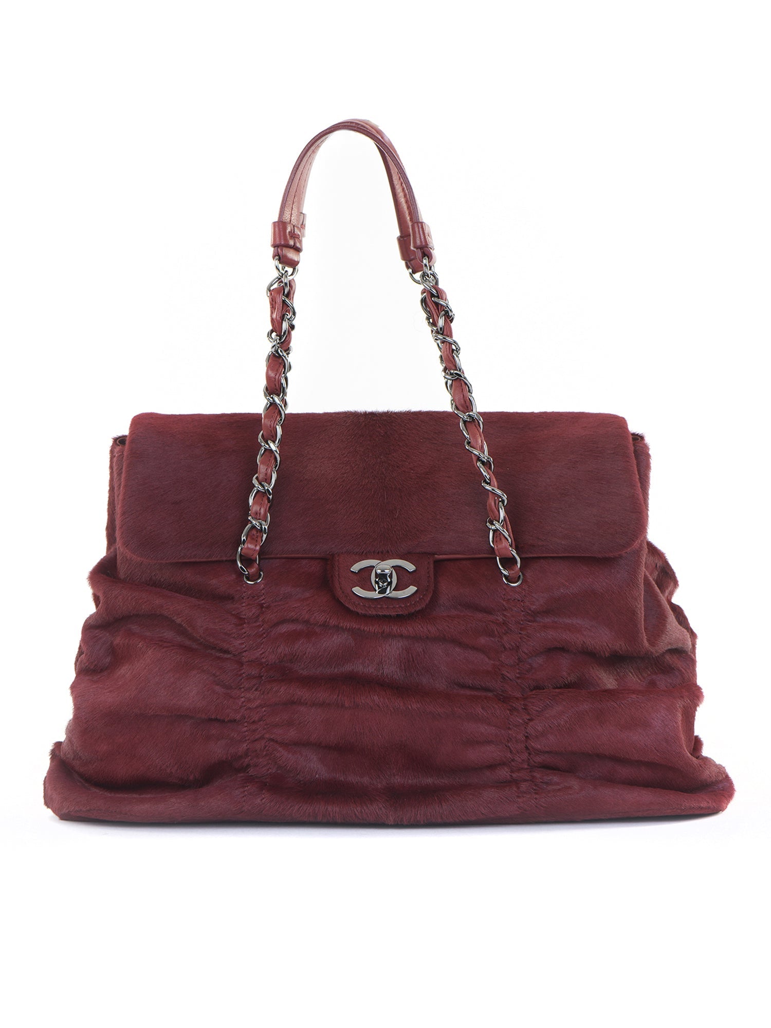 Medium Pony Hair Sharpei Flap Bag