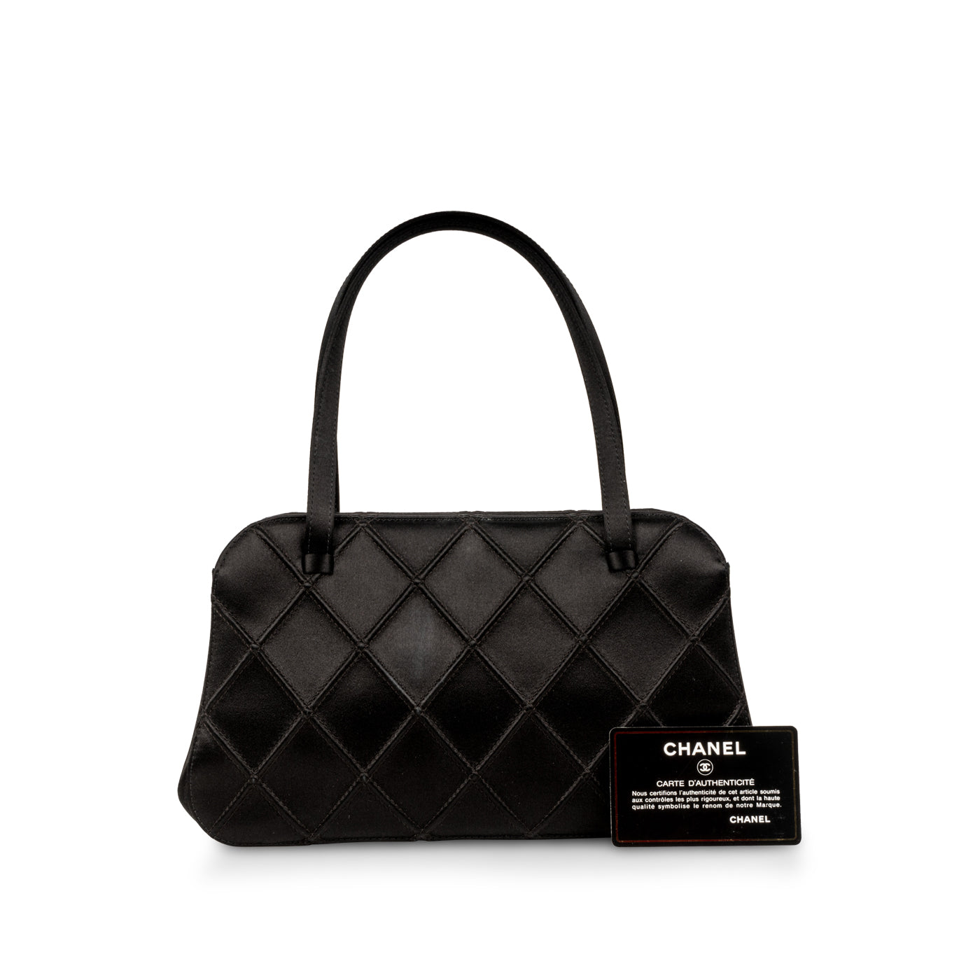 Chanel Vintage Satin Bowler Bag