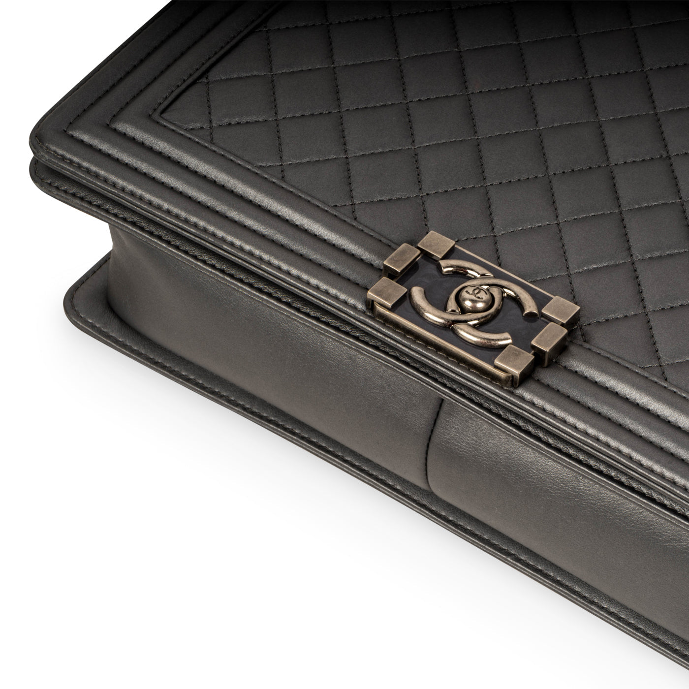 Boy Bag - Large Metallic - Grey