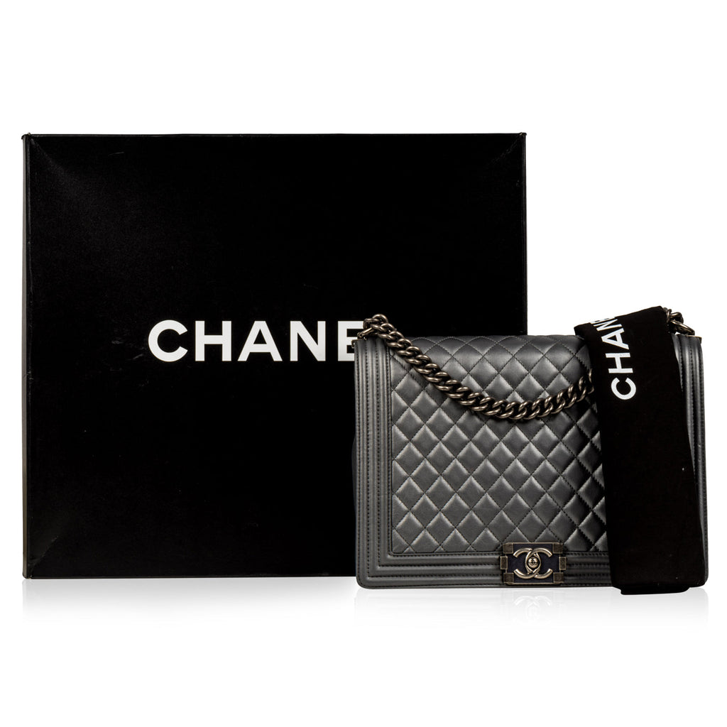 Boy Bag - Large Metallic - Grey