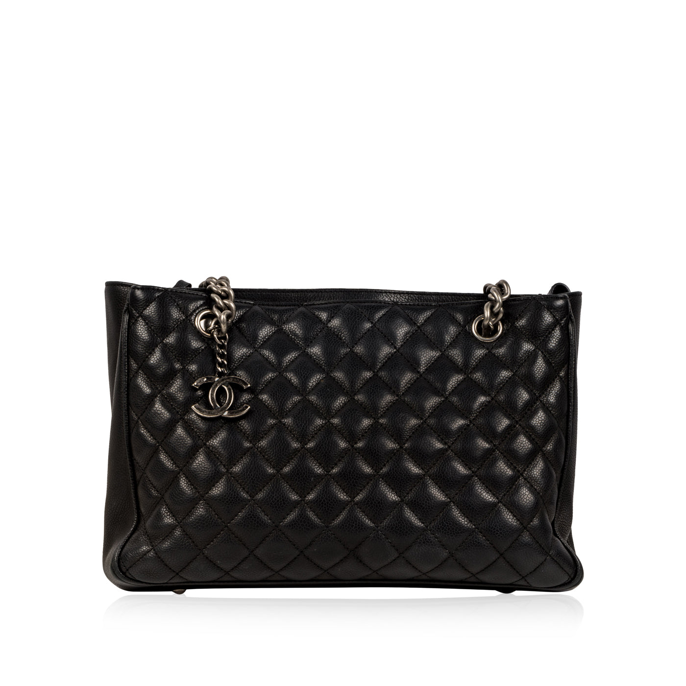 Chanel Chain Tote - Black - Caviar