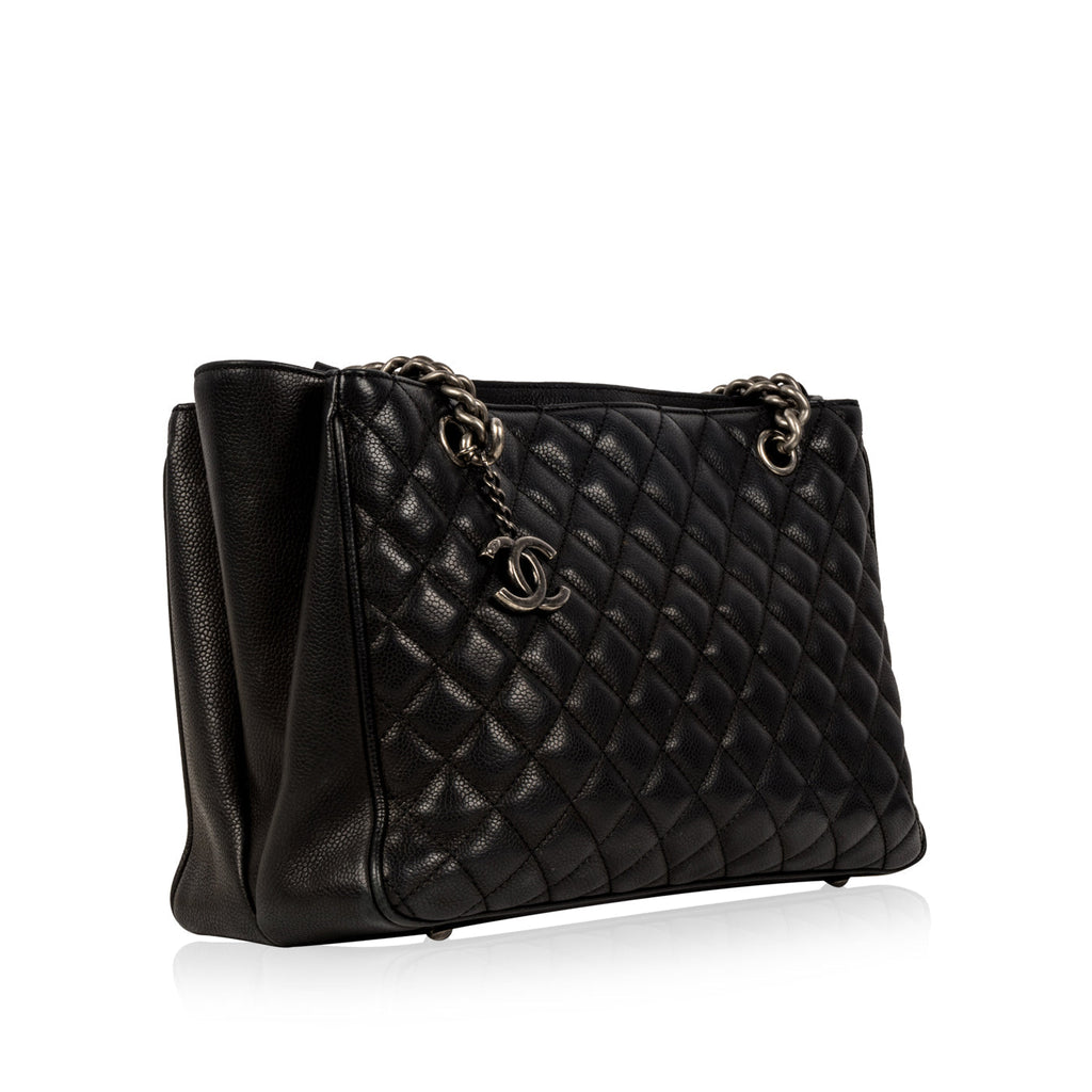 Chanel Chain Tote - Black - Caviar
